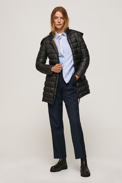Springfield Agnes Quilted Long Coat noir