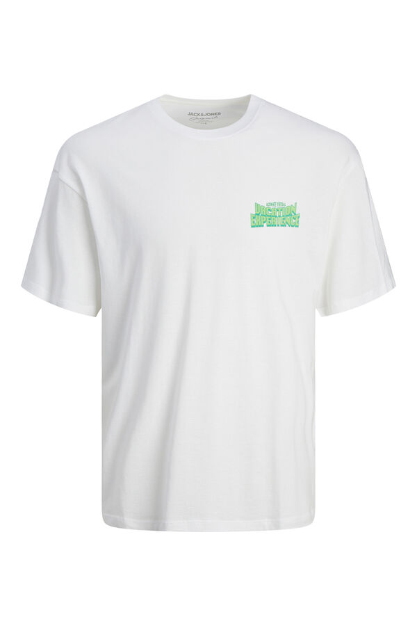 Springfield Plus size wide fit T-shirt white