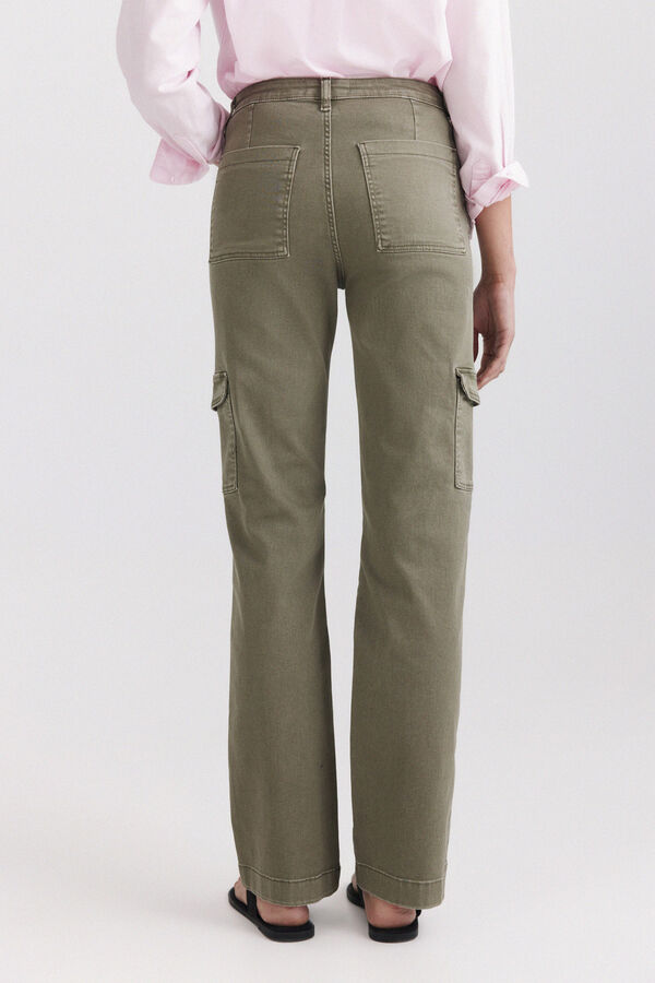 Springfield Jeans droit cargo imprim&eacute;