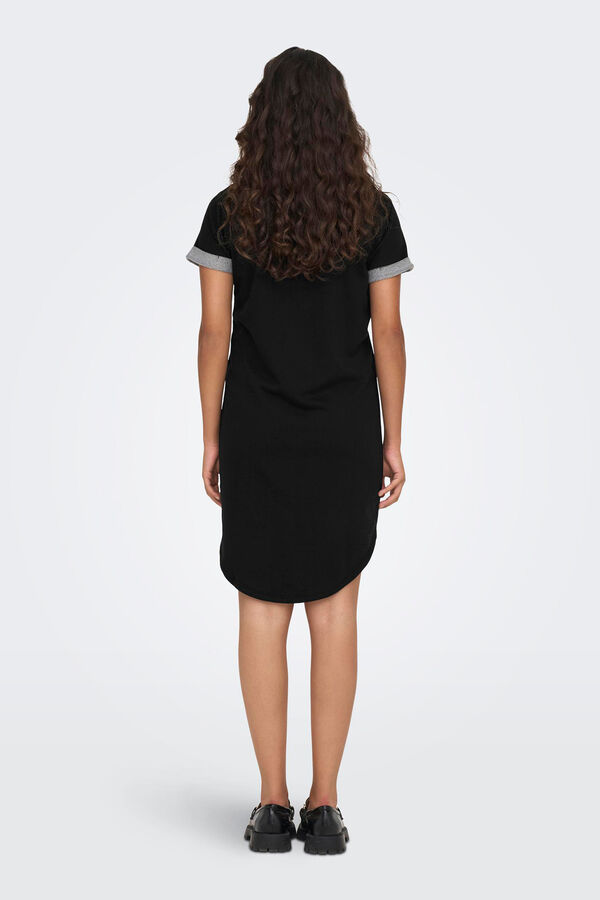 Springfield Kurzes Kleid asymmetrisch schwarz