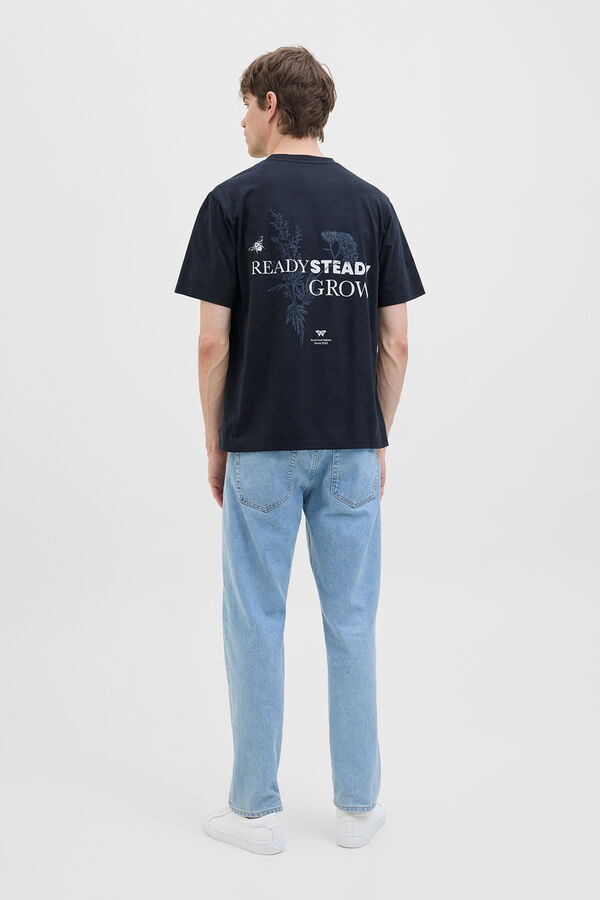 JJ REBEL Camiseta back print azul