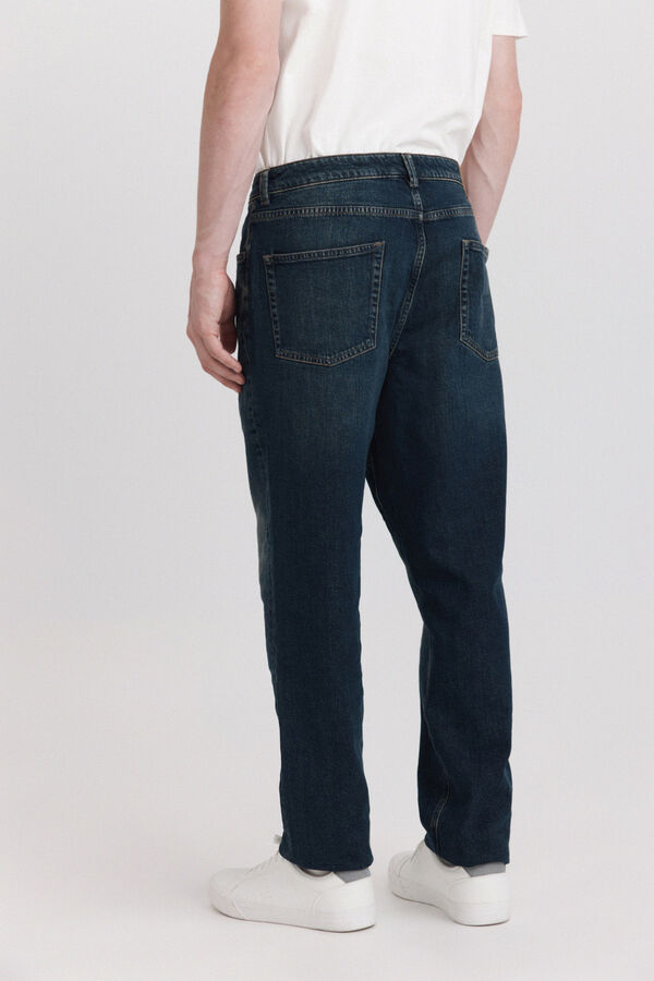Springfield Overtinted regular fit jeans blue