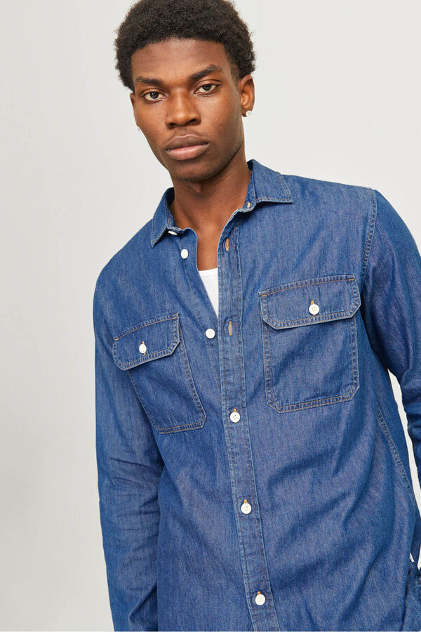 Jack & Jones Serge style shirt blue