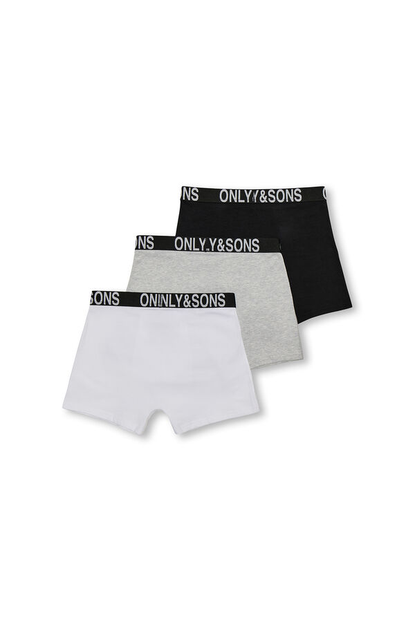 Only & Sons Junior Pack of 3 boxer boxers black