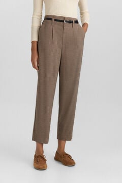 Springfield Pantalon tailored ceinture