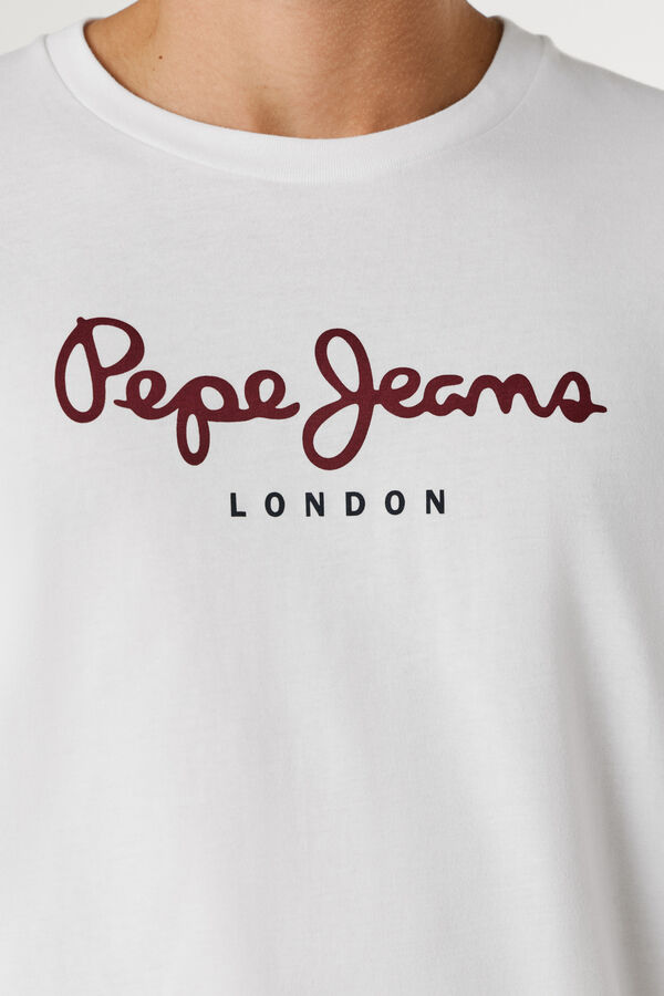 Pepe Jeans Long sleeve logo T-shirt white