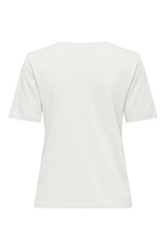 Only T-shirt lisa de manga curta