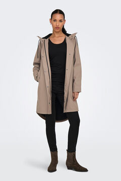 Only Chubasquero largo con capucha