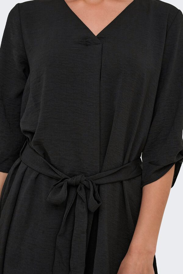 JDY 3/4 sleeve short dress black