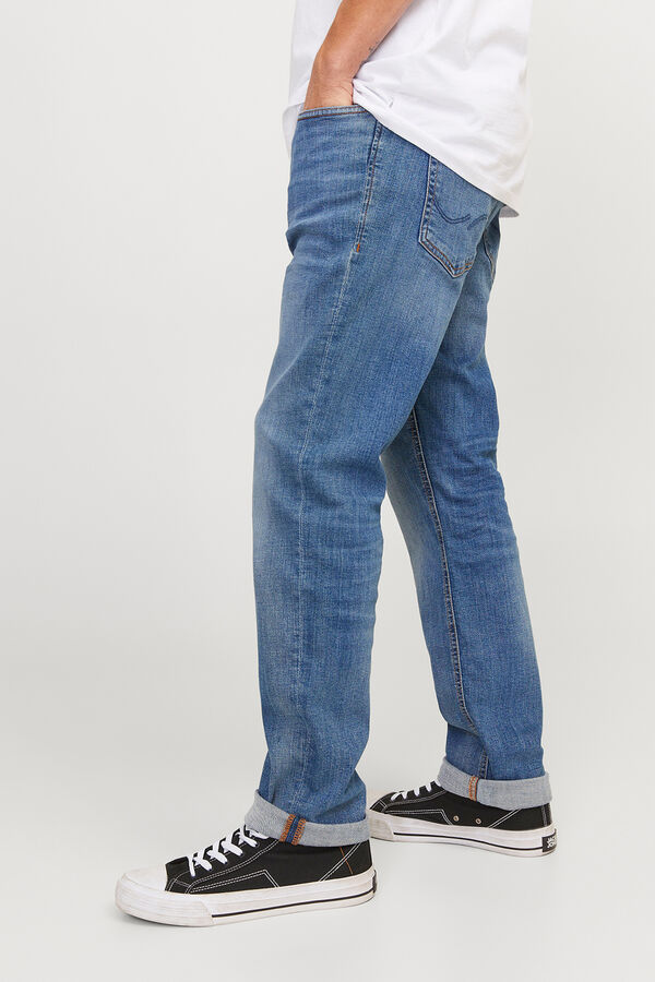 Jack & Jones cal&ccedil;a jeans reta e justa azul