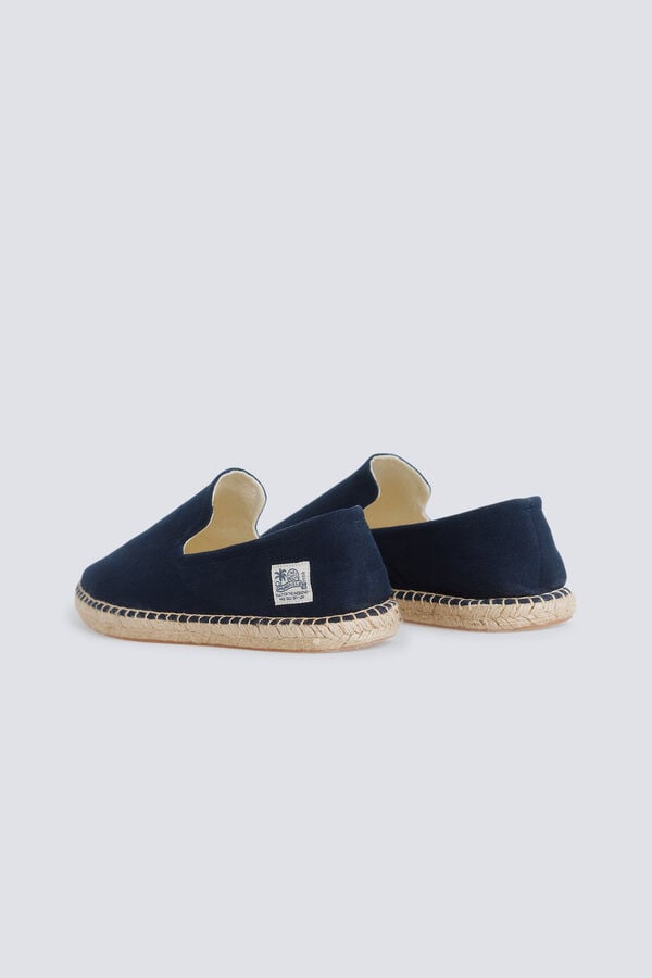 Springfield Herringbone cotton espadrille blue