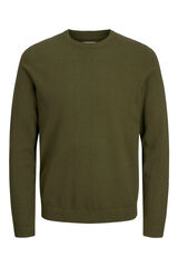 Springfield regular fit basic sweater dark green