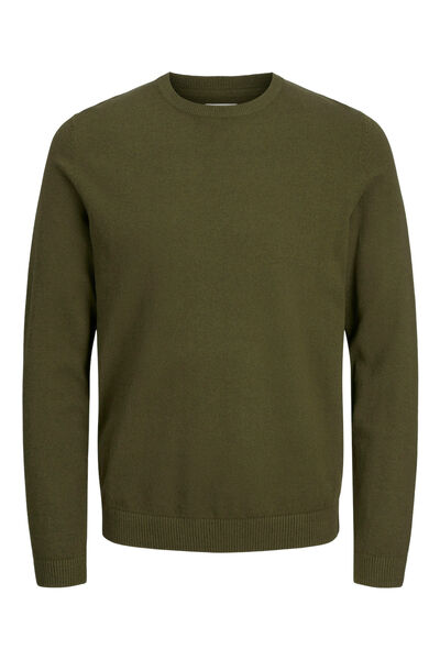 Springfield regular fit basic sweater dark green