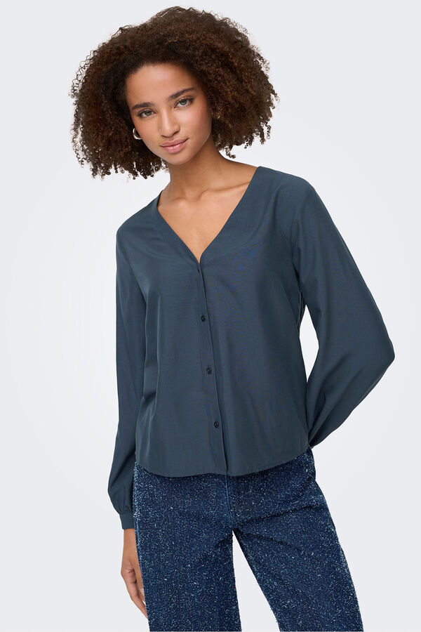 JDY long sleeve shirt Plava