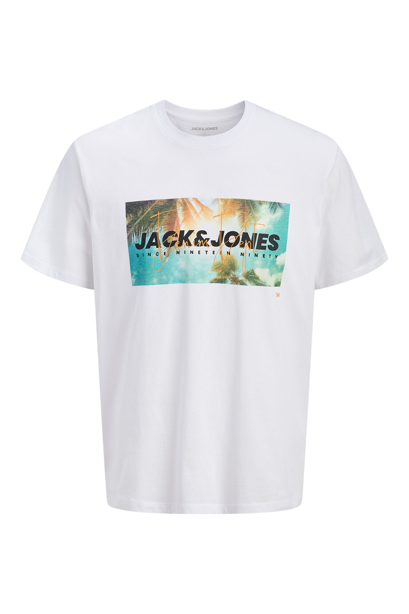 Jack & Jones T-shirt em algod&atilde;o estampada
