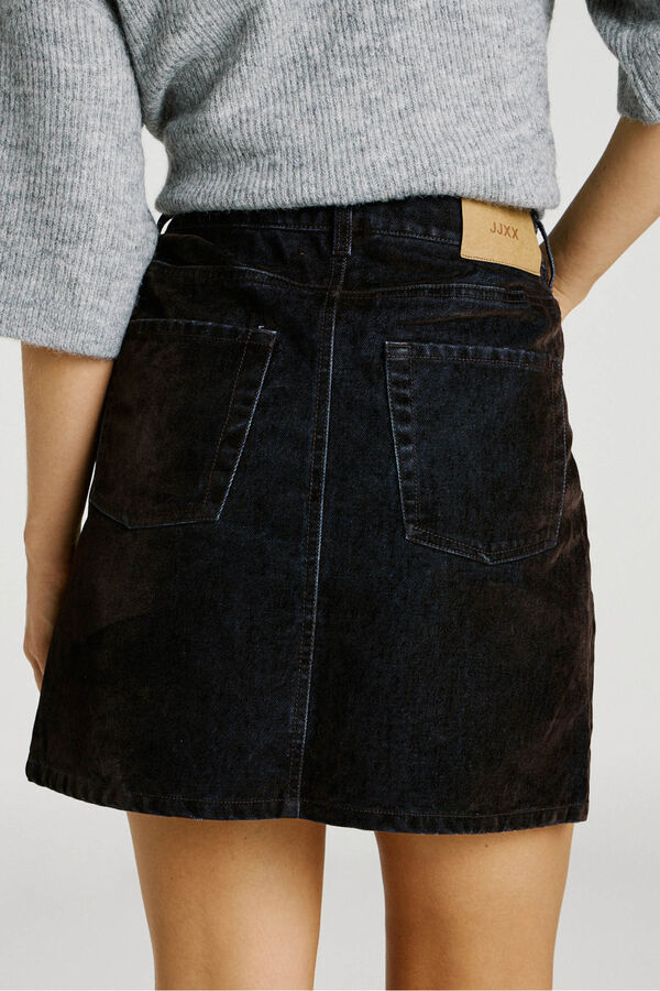 Jack & Jones Regular fit denim mini skirt Crna