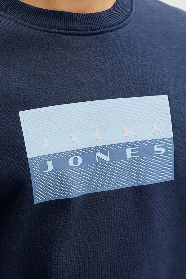 Jack & Jones Basic logo sweatshirt bleu
