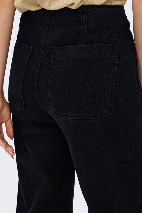 Only Jeans Wide Leg negro