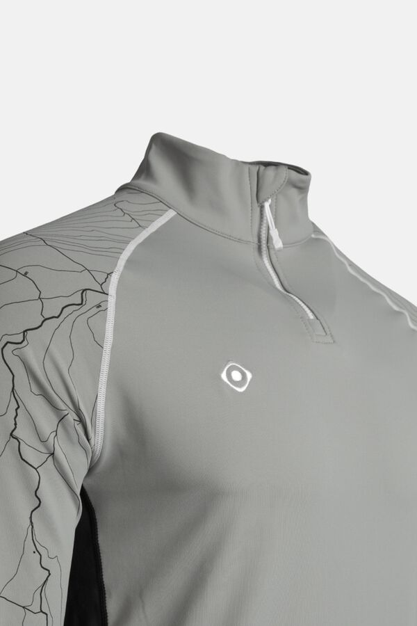 Izas Technischer Fleece-Pullover Grau