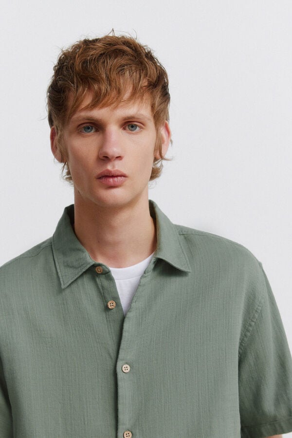 Springfield Rustic short sleeve shirt green