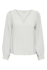 JDY Blusa manga comprida fluida branco