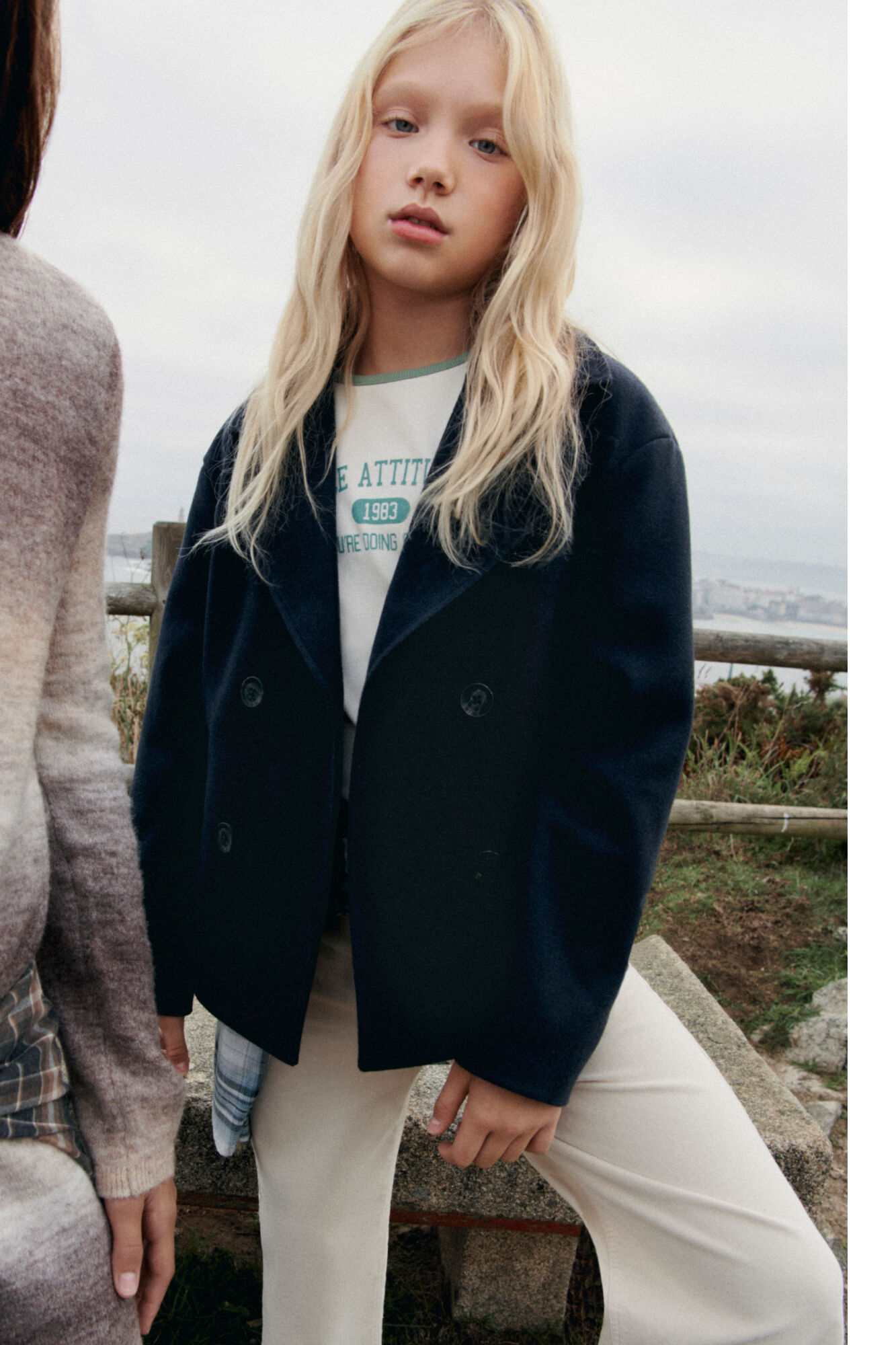 Springfield Kids Sobretudo curto de pano para menina