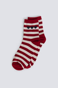 Springfield Striped hearts long sock