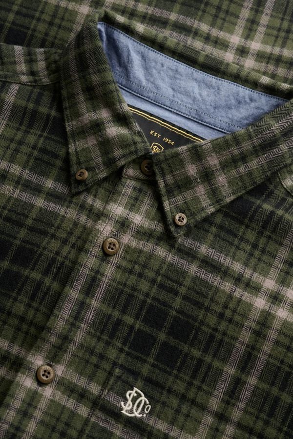 Superdry Plaid long sleeve shirt green