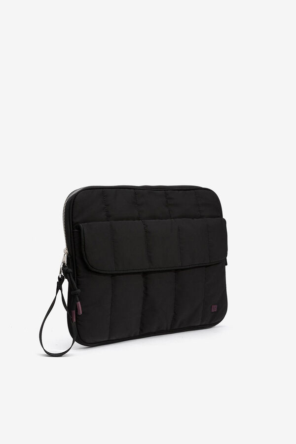 Tiffosi Funda para iPad de Nylon Estampado negro