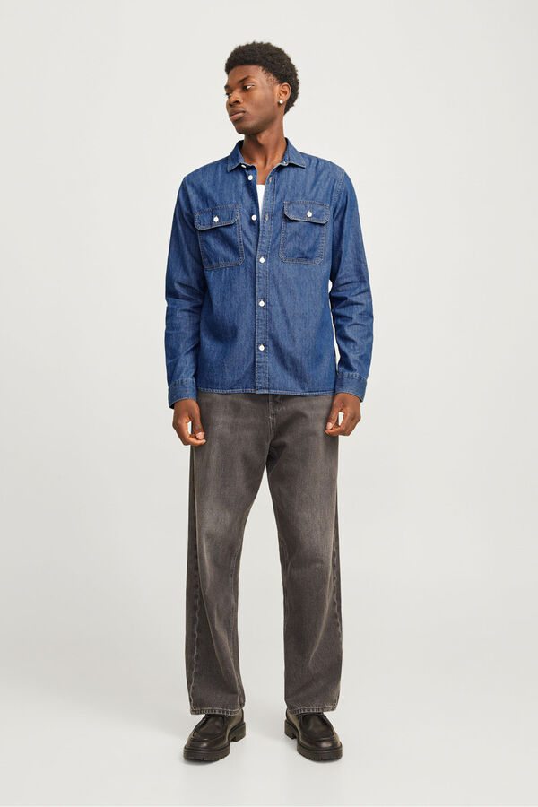 Jack & Jones Serge style shirt blue