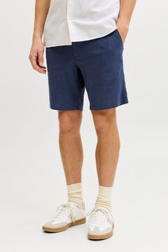 JJ REBEL Bermuda chino regular fit em linho