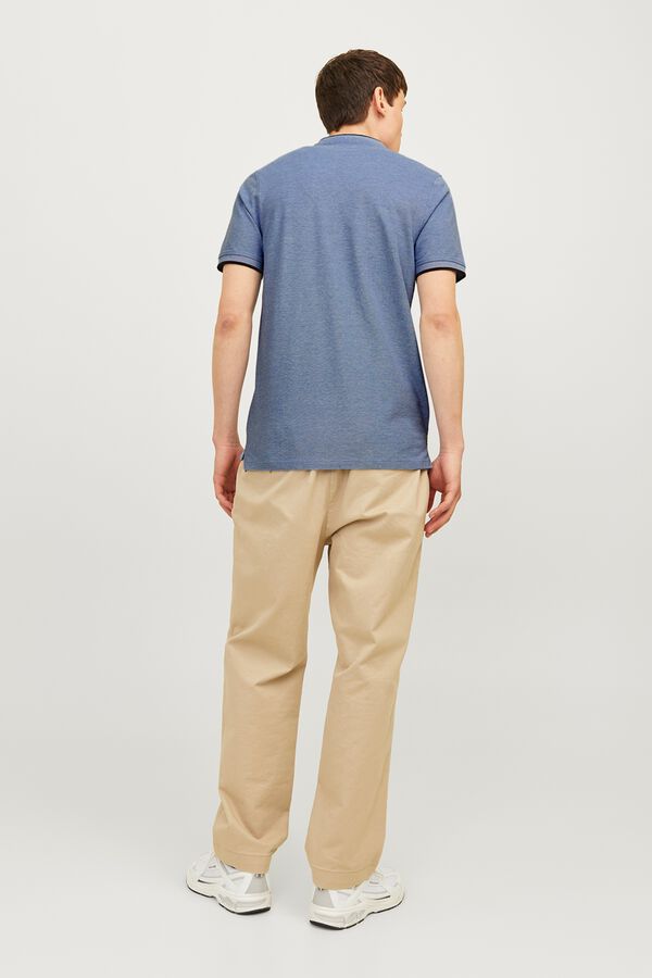 Jack & Jones Slim Fit Baumwoll-Poloshirt Blau