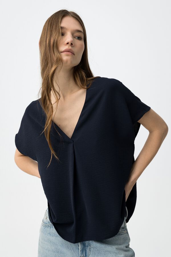 Tiffosi Blusa relaxed azul