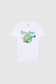Springfield T-shirt com estampado de Rick And Mo branco