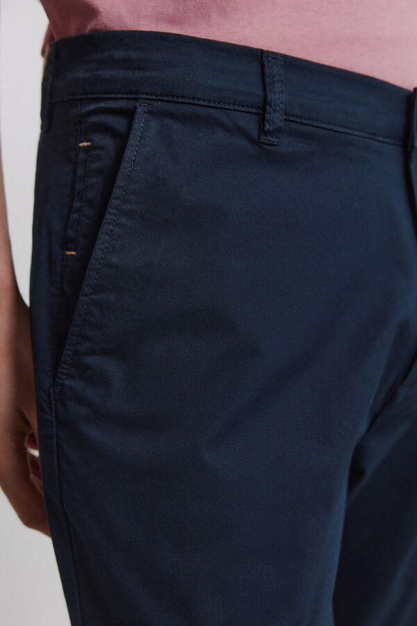 Springfield Light comfort slim fit chinos blue