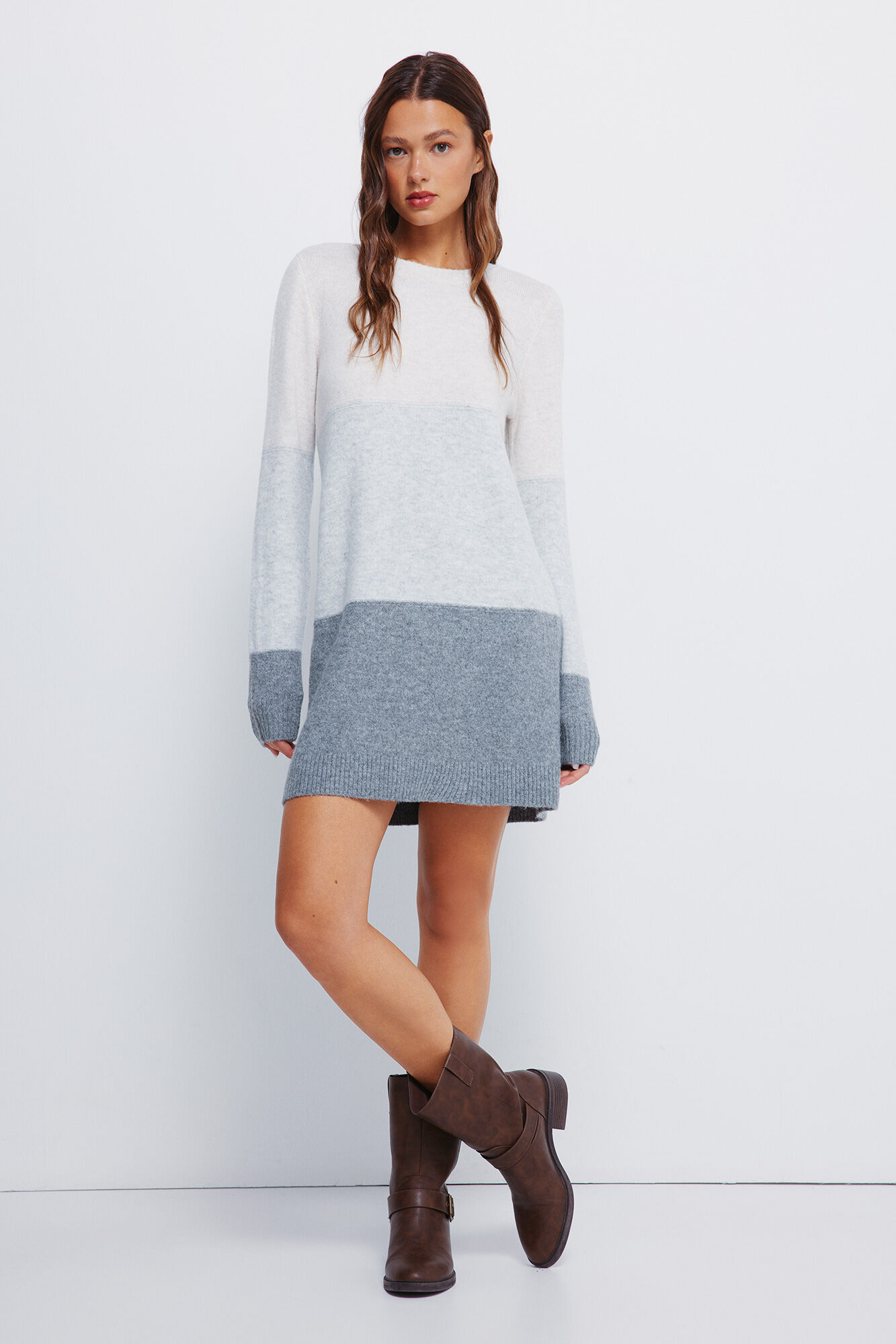 Springfield Short color block jersey-knit dress 