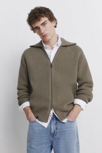 Springfield Cardigan ribbed knit jersey-knit