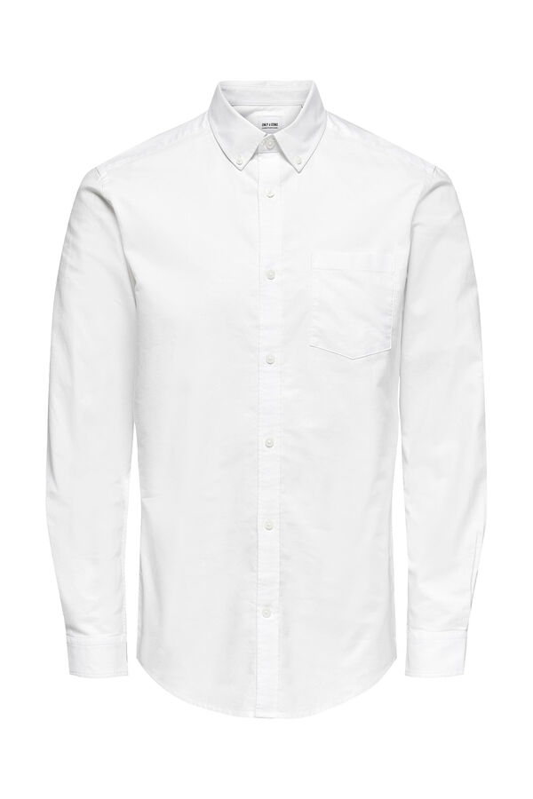 Springfield Oxford-Hemd blanco