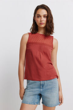 Springfield Plumetis vest top