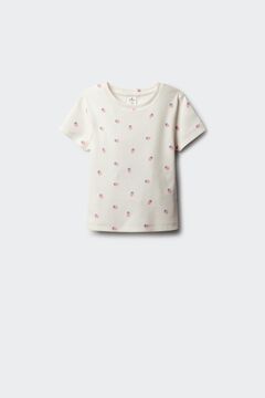 Springfield Kids Camiseta manga corta rib fresas ni&ntilde;a