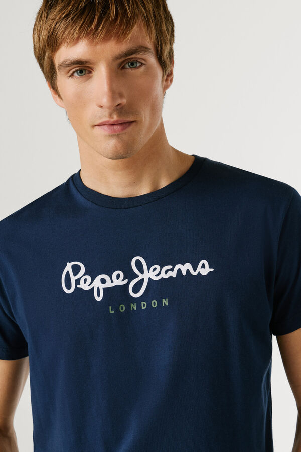 Pepe Jeans Camiseta manga corta logo azul