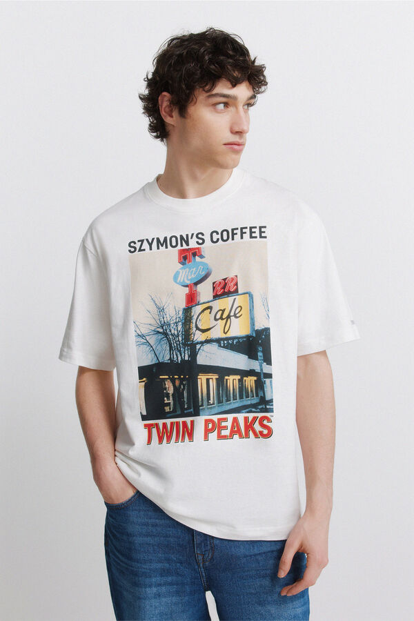 Springfield Twin Peaks T-shirt beige