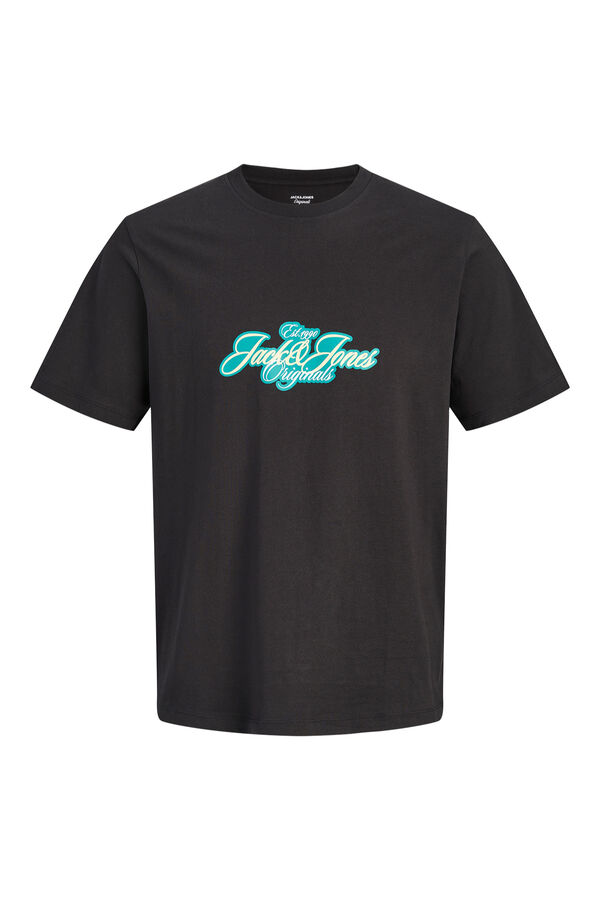 Jack & Jones Camiseta print frontal negro