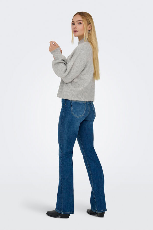 Only Jersey con apliques joya gris