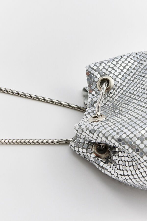 Springfield Metallische Bowler-Tasche aus Metall grau