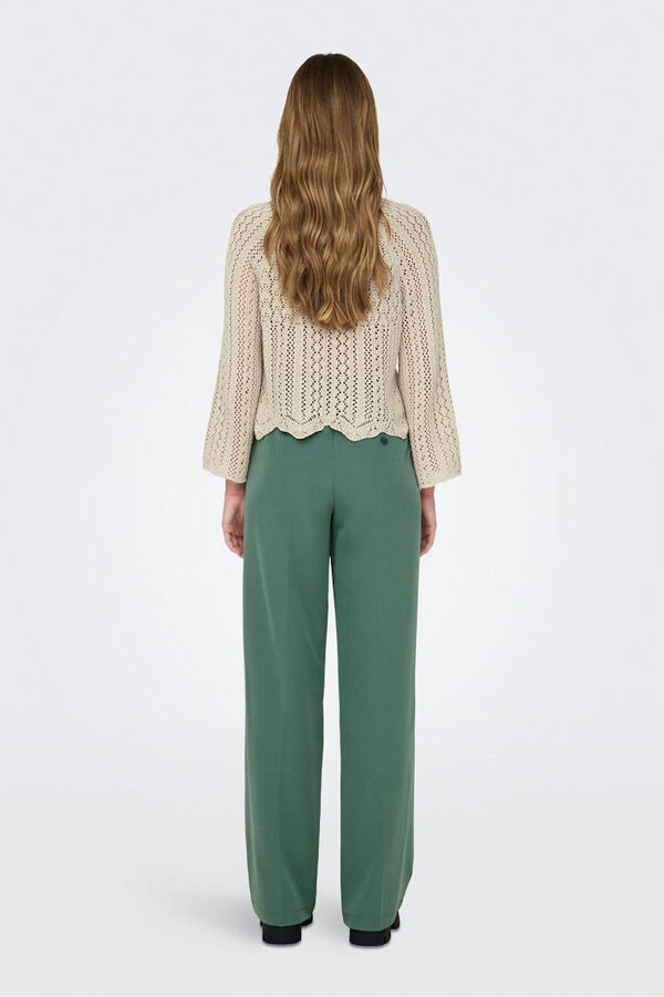 Only Gestanzter Strick- Grau