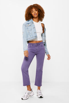 Springfield Sustainable wash kick flare jeans lavender