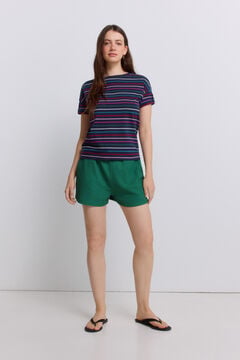 Springfield Striped short sleeve T-shirt blue