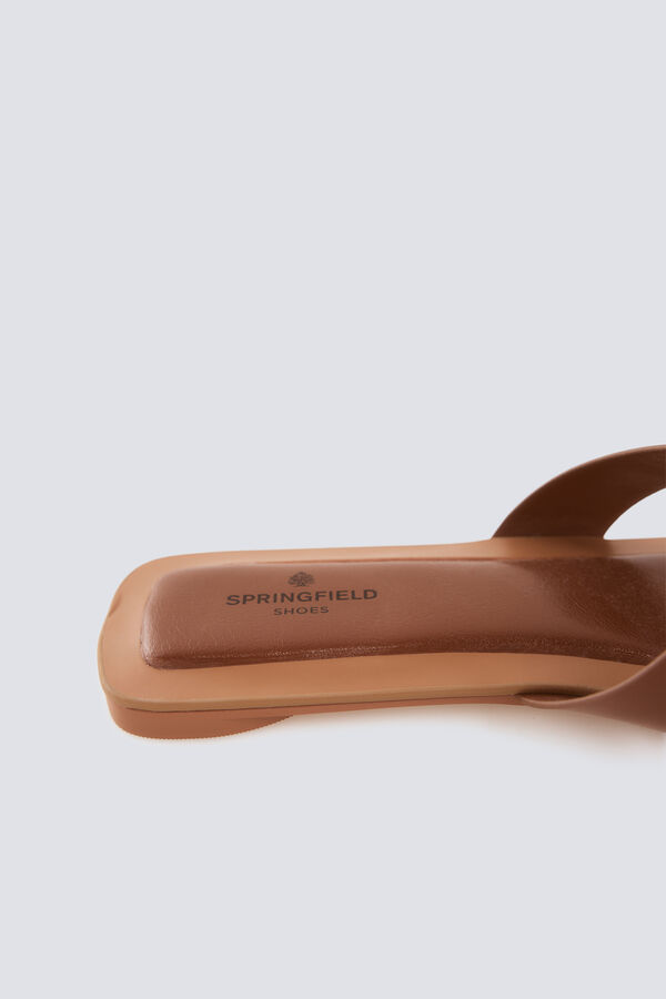 Springfield Braided slide sandal brown