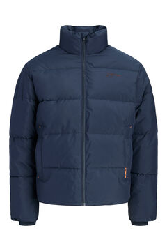 Jack & Jones High neck puffer jacket blue
